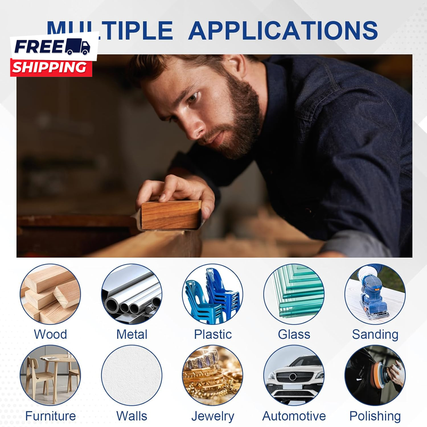 50PCS Sand Paper 13 Grits Premium Sandpaper Assortment Grit Sandpaper Sheets