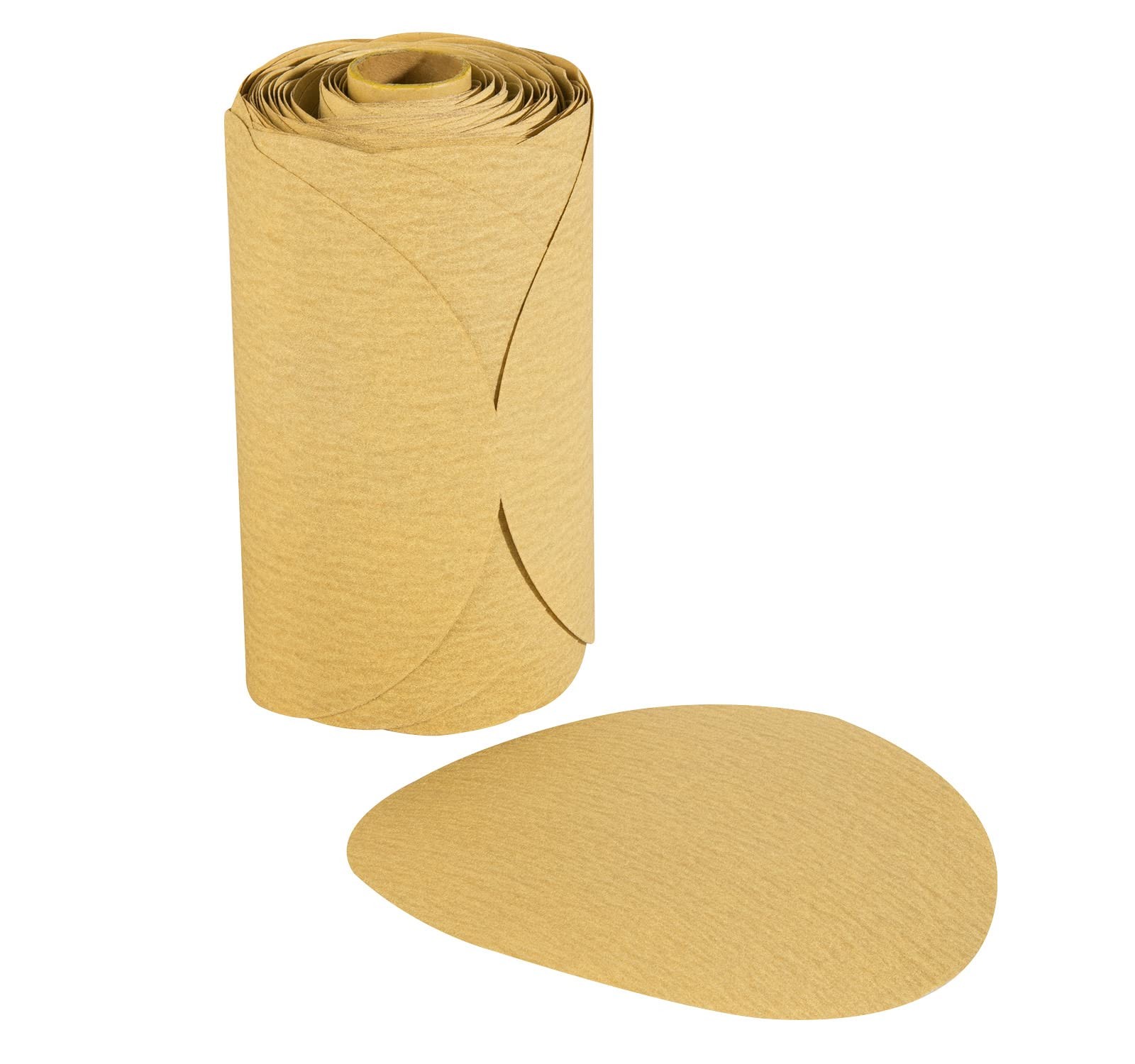 MIDO PROFESSIONAL ABRASIVE Gold PSA Sandpaper 6 Inch 100 PCS 6 inch, Yellow