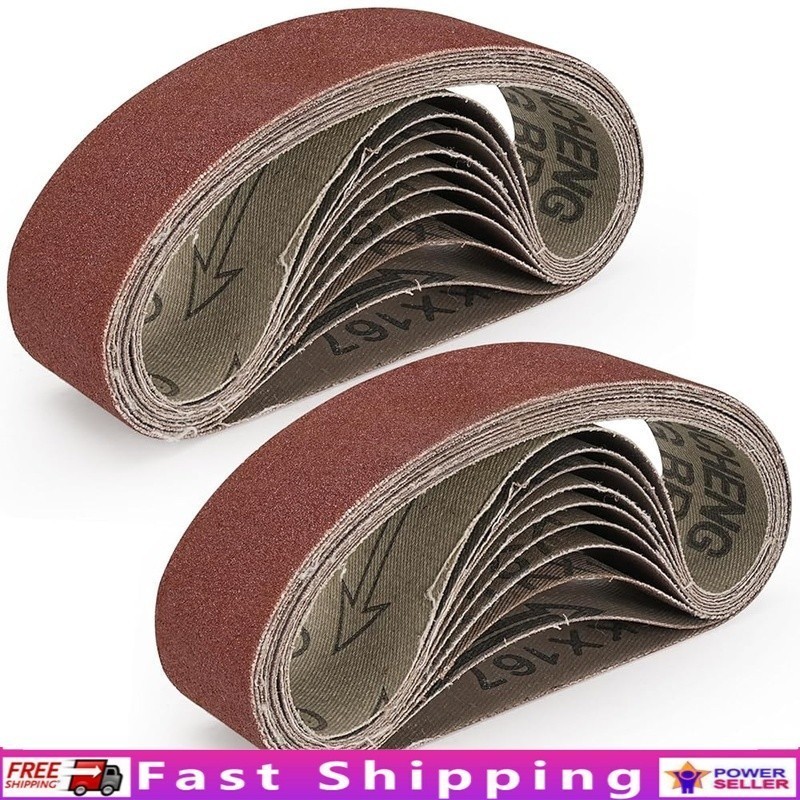 20Pcs Premium Sanding Belts Set 13 x 1.2inch /330x30mm High Use Value New