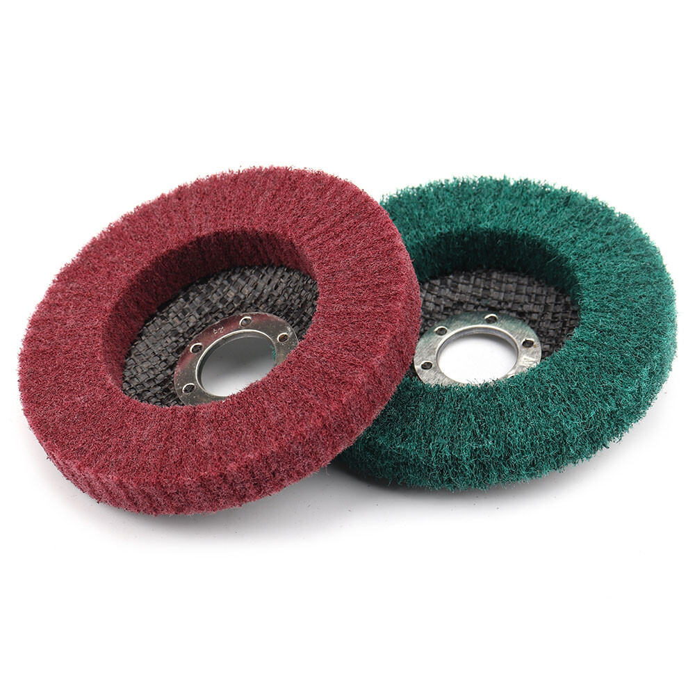 4.5″ Nylon Fiber Flap Polishing Wheel Buffing Disc 120-320Grit for Angle Grinder