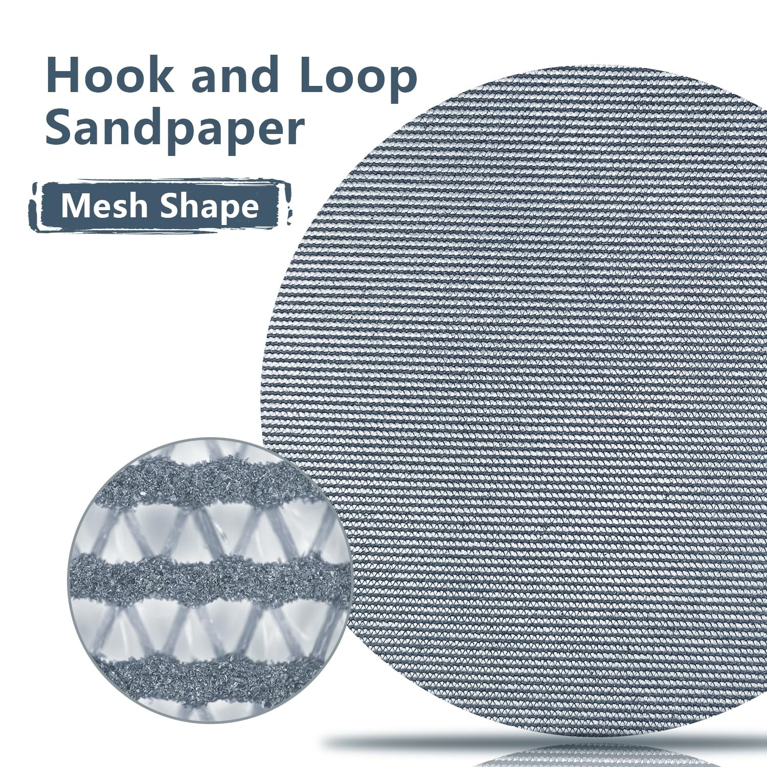 70 Pcs 5-Inch Mesh Sanding Discs, 60-400 Grit, Hook & Loop Mesh Pads for Rand…