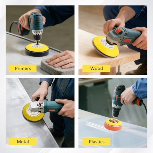 131pcs 3inch Sanding Disc Drill Polishing Kit, 3inch Polishing and Sanding Kit