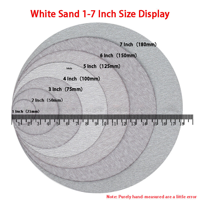 7 Inch 180mm Dry Sanding Discs Hook&Loop Sandpaper Sander Pad Sheet 60-1000 Grit