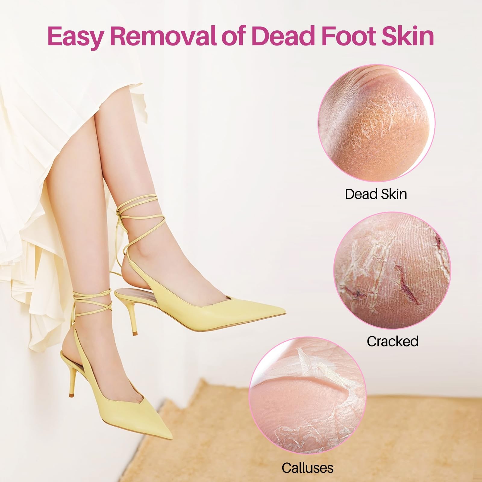 Replaceable Sandpaper for Electric Foot File: 60 Pcs/1 Box Feet 60 Pcs-1