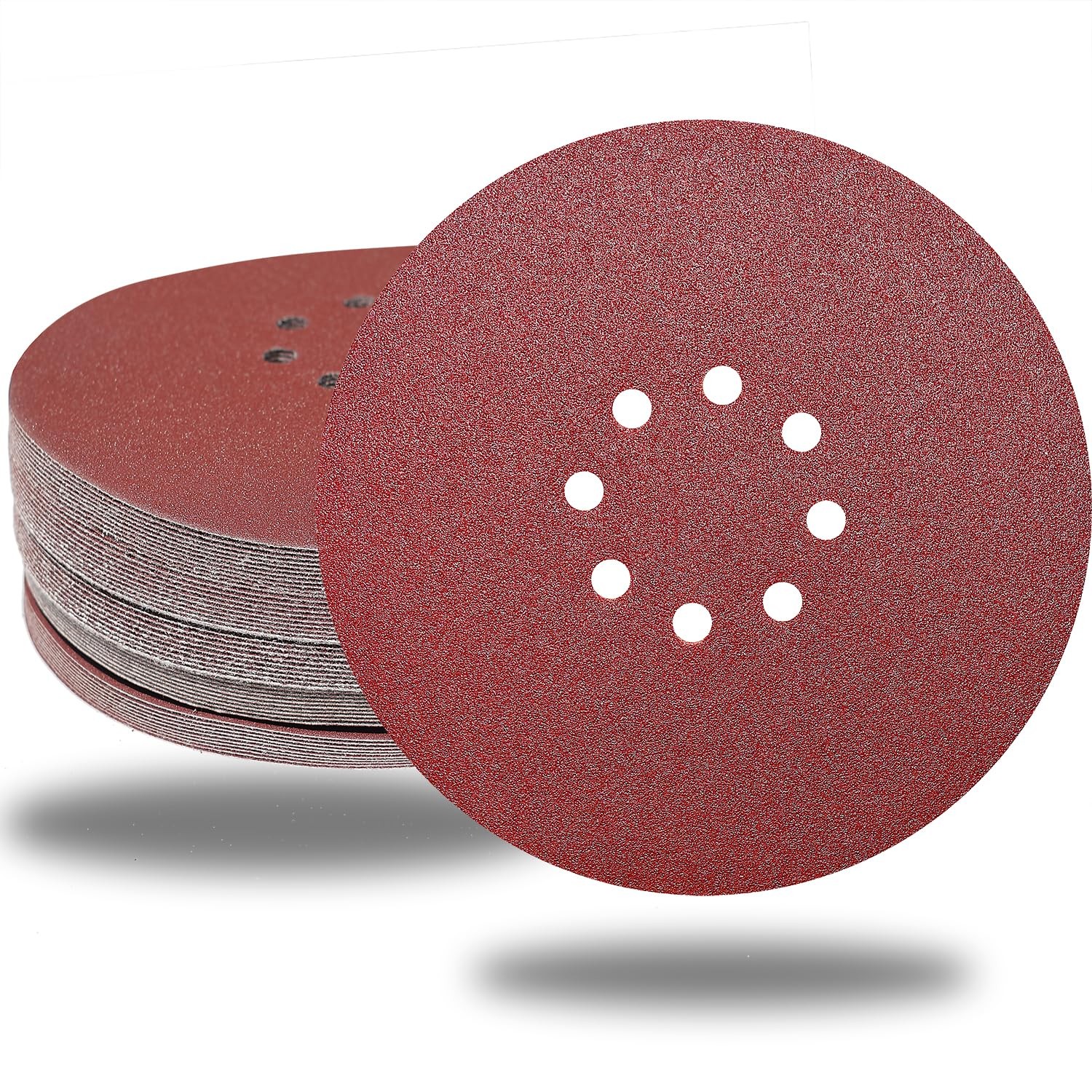 10PCS 9inch 8 Hole AO Drywall Sanding Discs 150 Grit 225MM Hook Loop Sandpaper