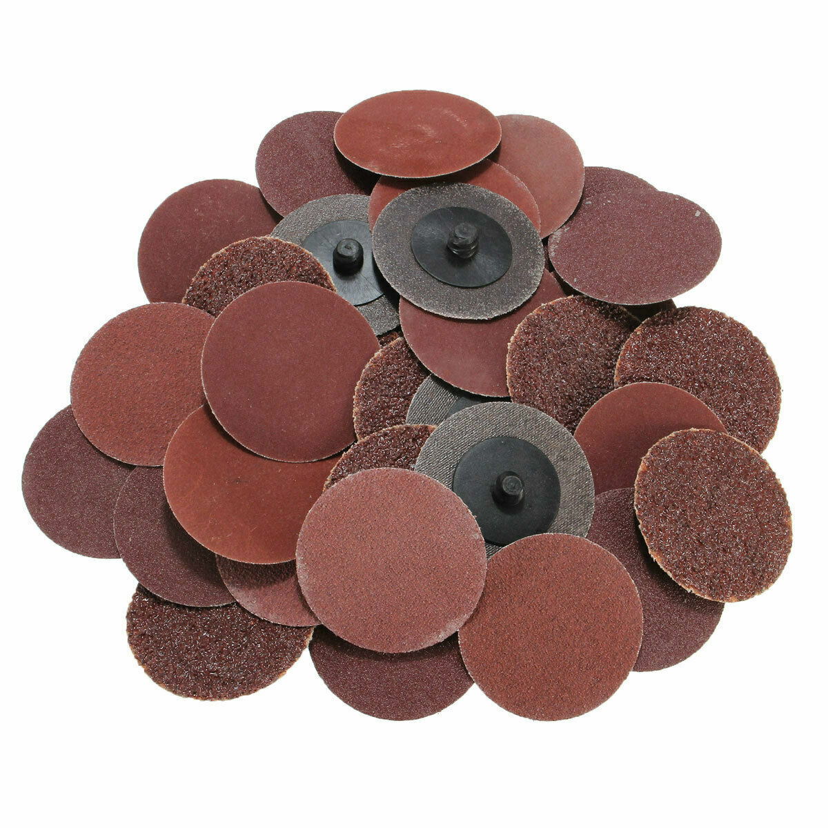 40PCS Mix 24/60/120/240 Grits 2″ Sanding Abrasive Disc Polishing Pads Grinding