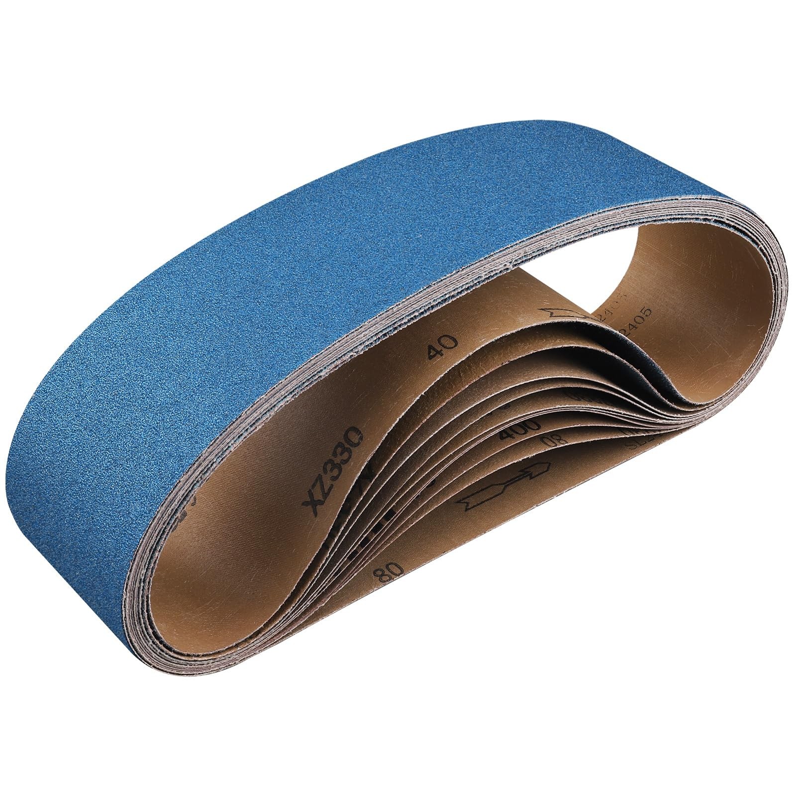 Shineboc 10-Piece 4 x 36 Inch 120 Grit Zirconia Sanding Belts, Heavy Duty