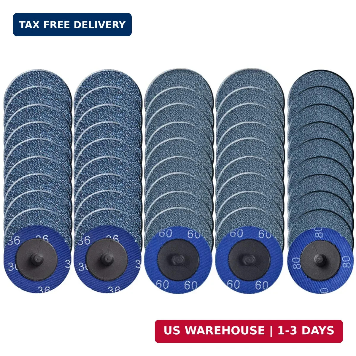 Quick Change Grinding Disc, 50 Pcs 2 inch Sanding Discs for Die Grinder Ac