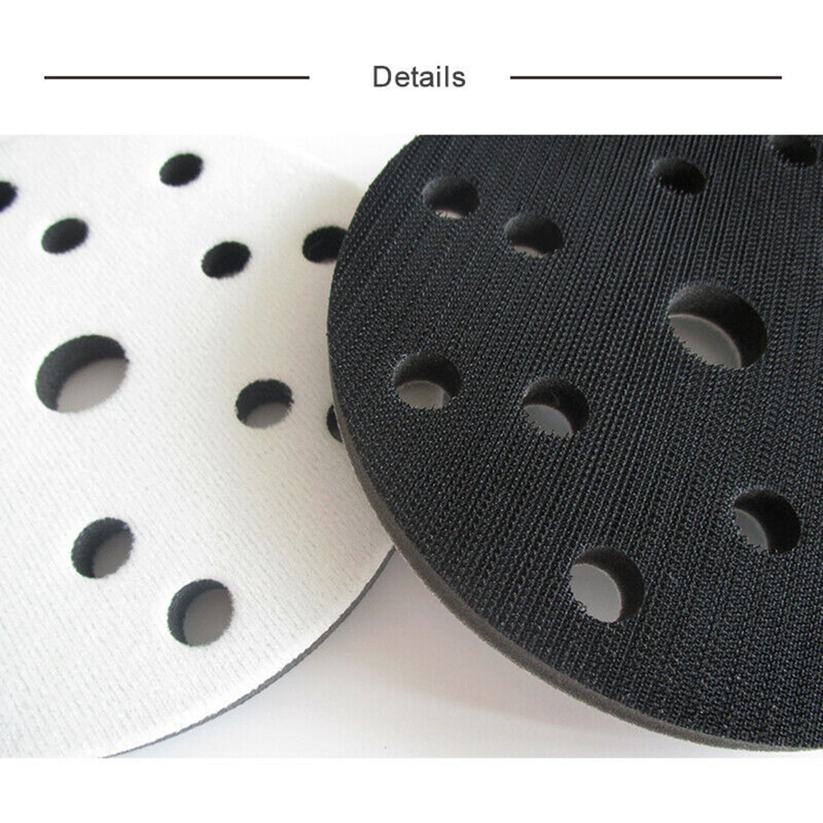 5 pcs 6 inch Sponge interface pad hook loop sanding Disc Sander Backing Pads