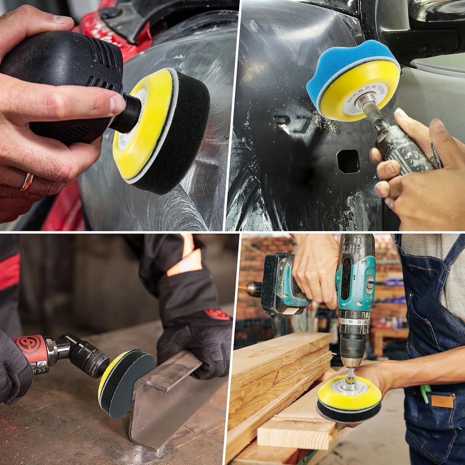 174 PCS Versatile 3-Inch Sanding Discs – Wet and Dry Use for Flawless Surfaces