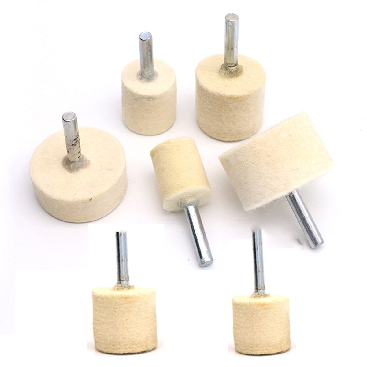 Wool Felt Grinding Buff Wheel Agate Jade Polishing Rotary Drill 20/25/30/35/40mm