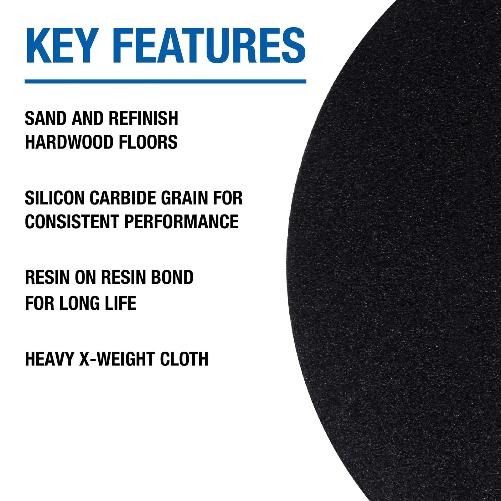 Mercer Industries 430060 Silicon Carbide Floor Sanding Disc, Cloth Back, 20″ …