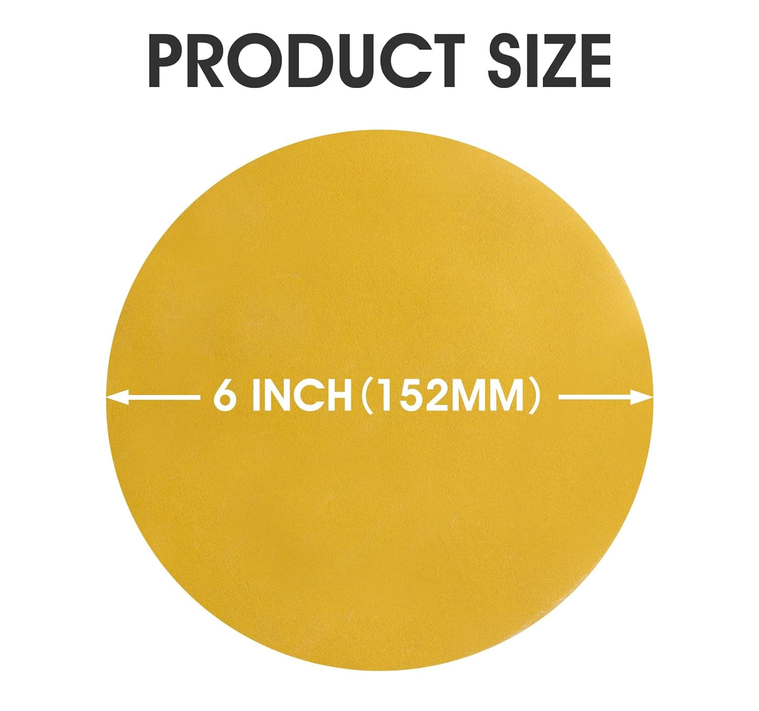 100 PCS 6 Inch Sanding Discs 320 Grit Sticky-Back Sandpaper Roll Adhesive