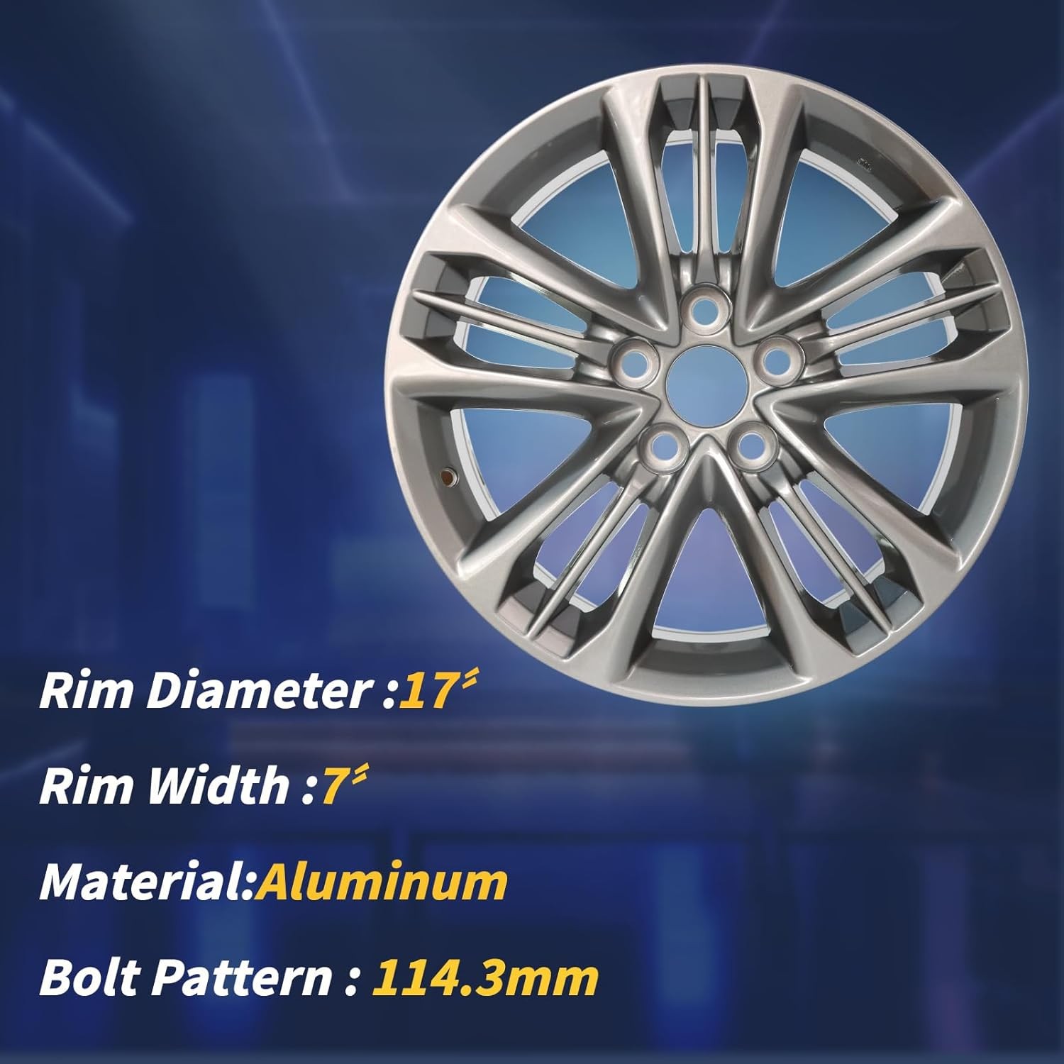 New 17″ Grey Alloy Wheel Rim Fits 2015-2017 Toyota Camry 17 Inch Alloy Wheels