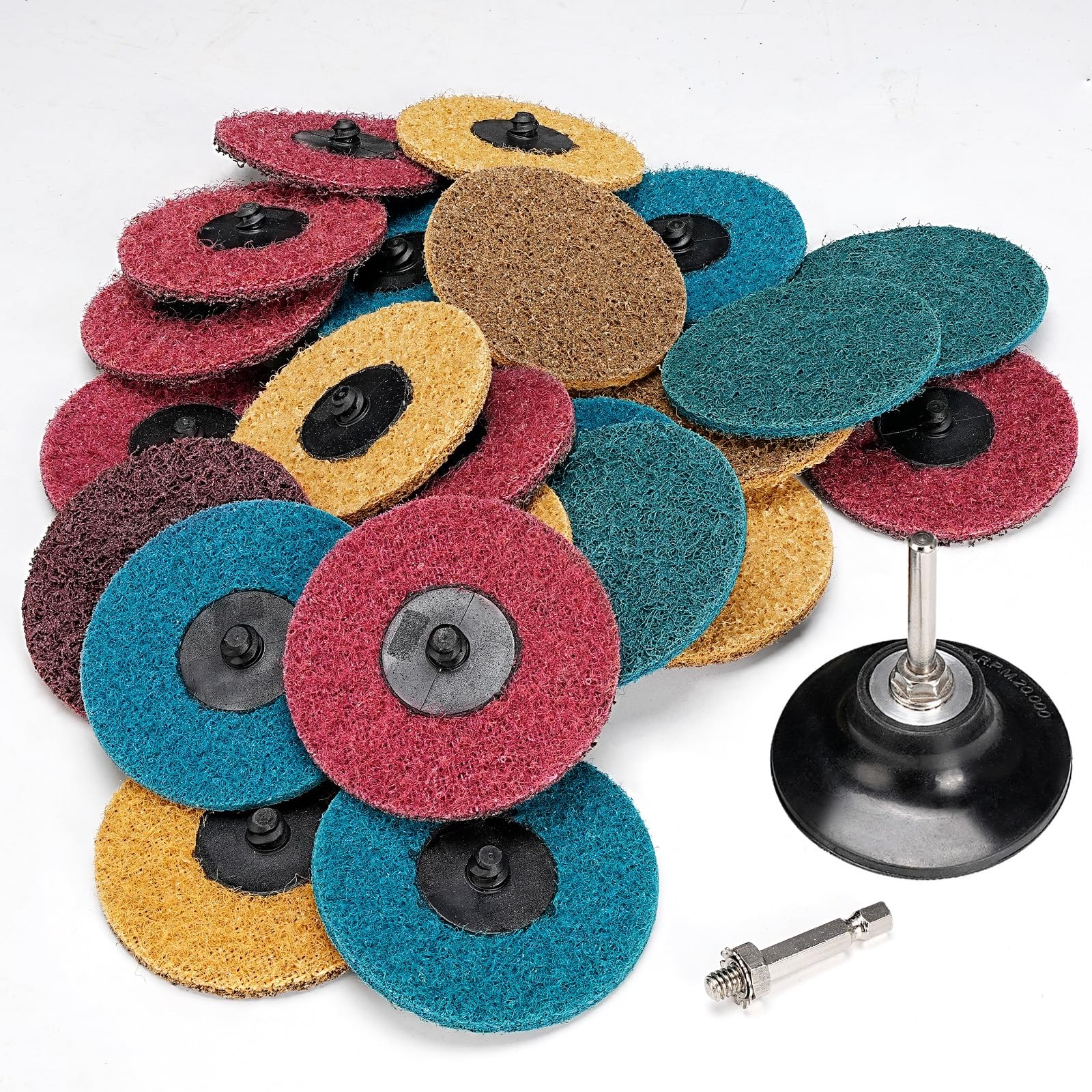 3 Inch Sanding Discs 25Pcs Roloc Quick Change Grit Set For Die Grinder