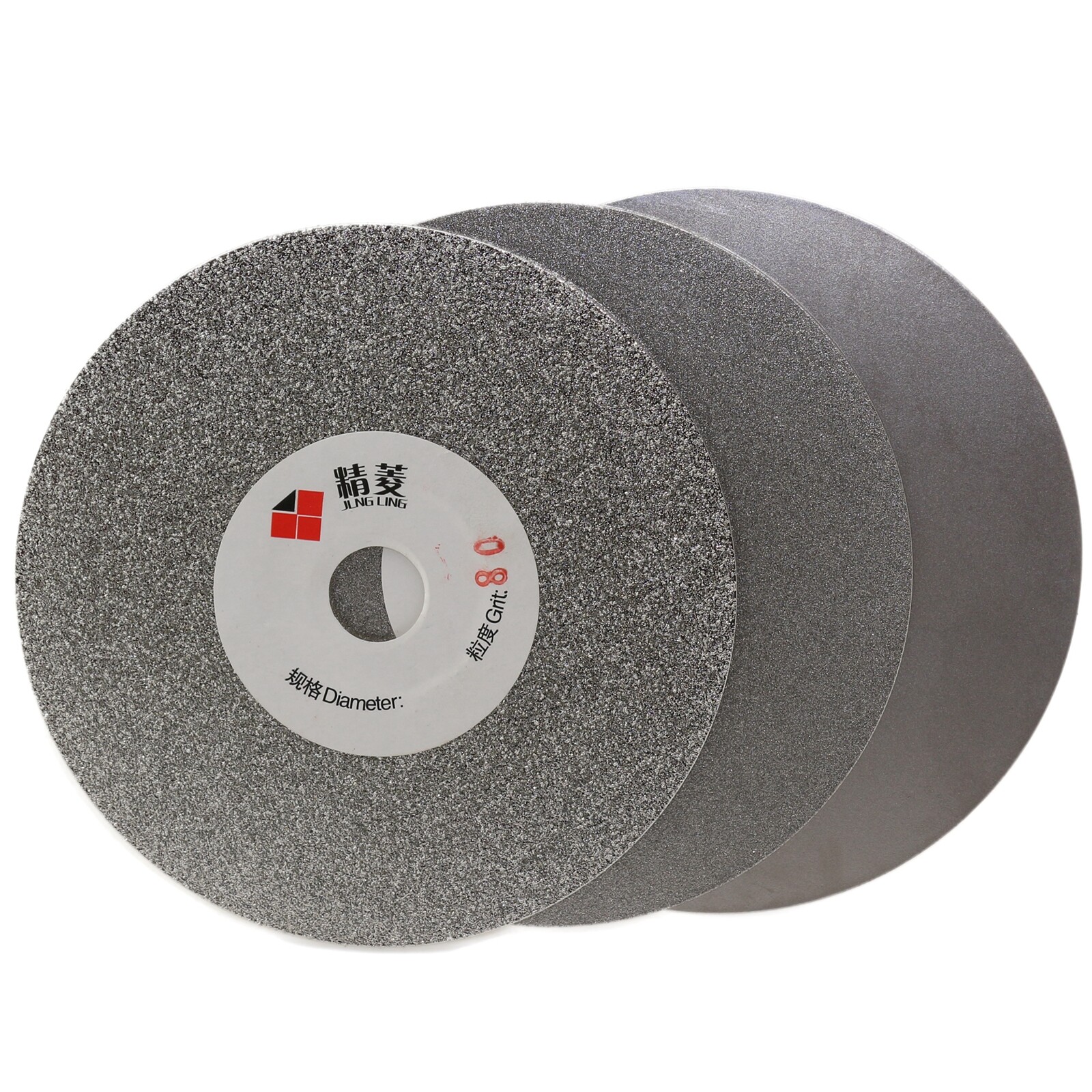 3Pcs 5″(125mm) Diamond Grinding Discs Set – 60-3000 Grit Flat Lap Wheels