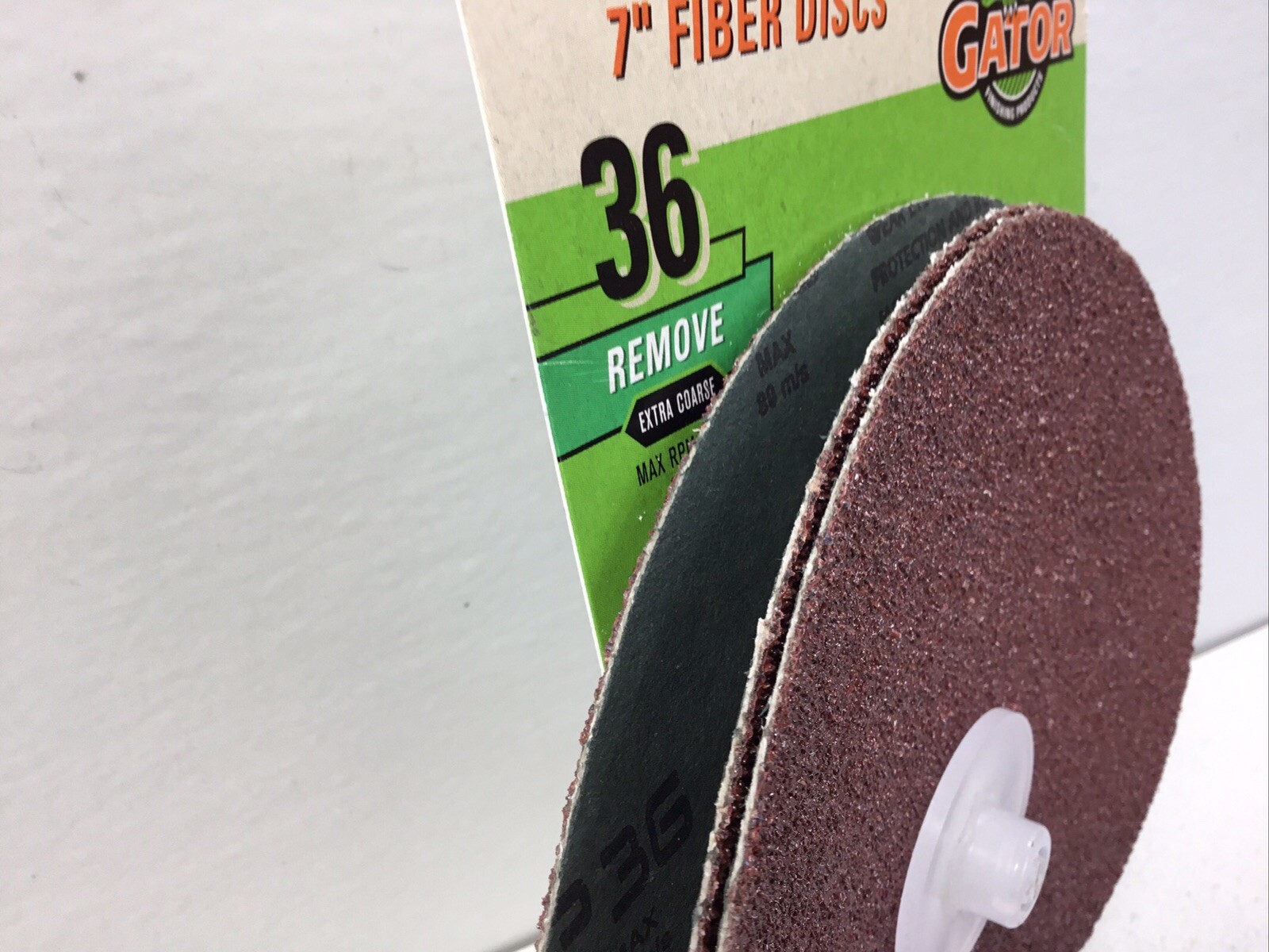 Gator 7″ Fiber Sanding Discs 36 grit 3 Pack 3083 Angle Grinder Sanding Multi