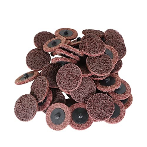 50Pcs 2 Inch Maroon Quick Change Surface Prep Conditioning Discs, 2 inches