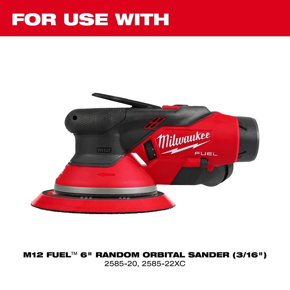 Milwaukee 49-36-2586 6″ Pressure Sensitive Adhesive Sander Backing Pad Firm