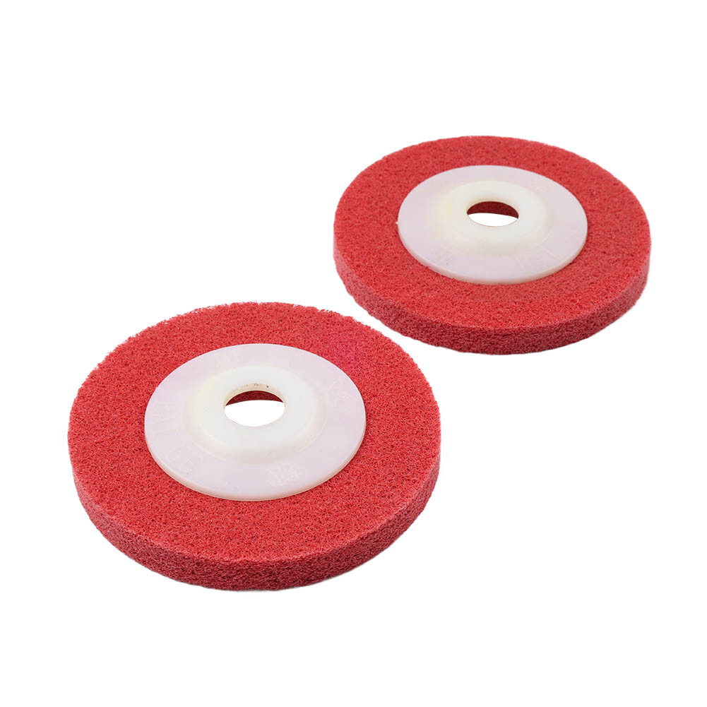 2-10Pcs 4” Nylon Fiber Polishing Wheel Abrasive Buffing Disc For Angle Grinder
