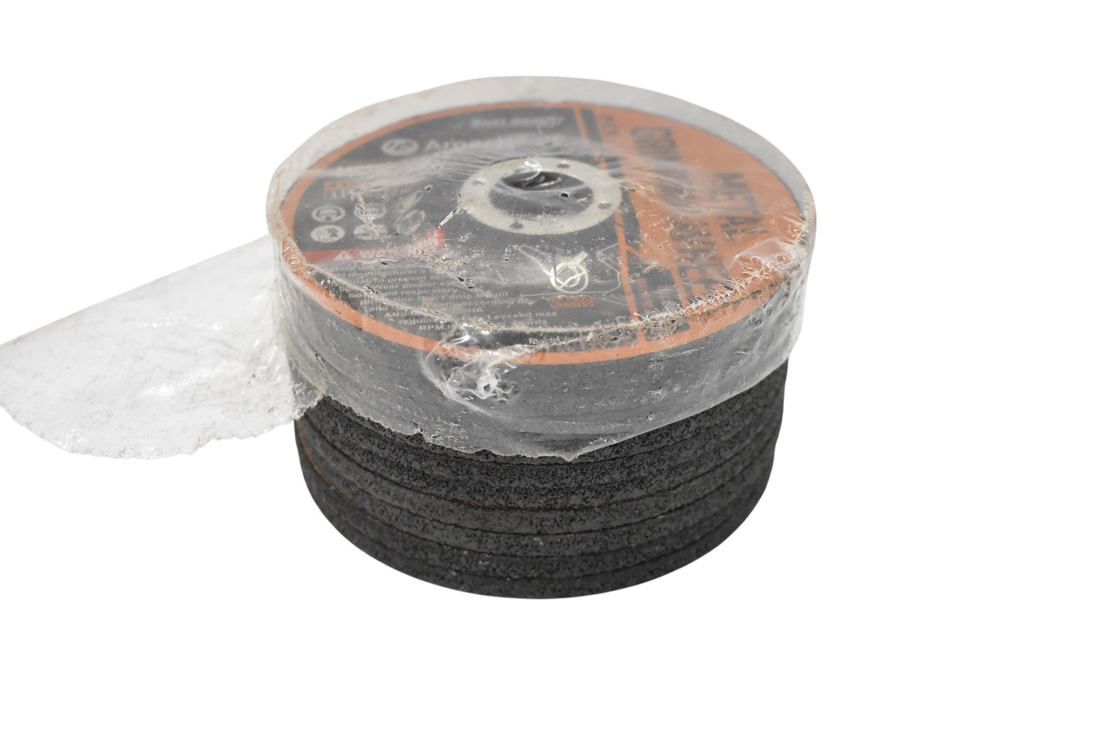 10 Pcs Amartisan 4-1/2 X 1/4 X 7/8 Metal Grinding Wheel Black 115x6x22mm 24 Grit