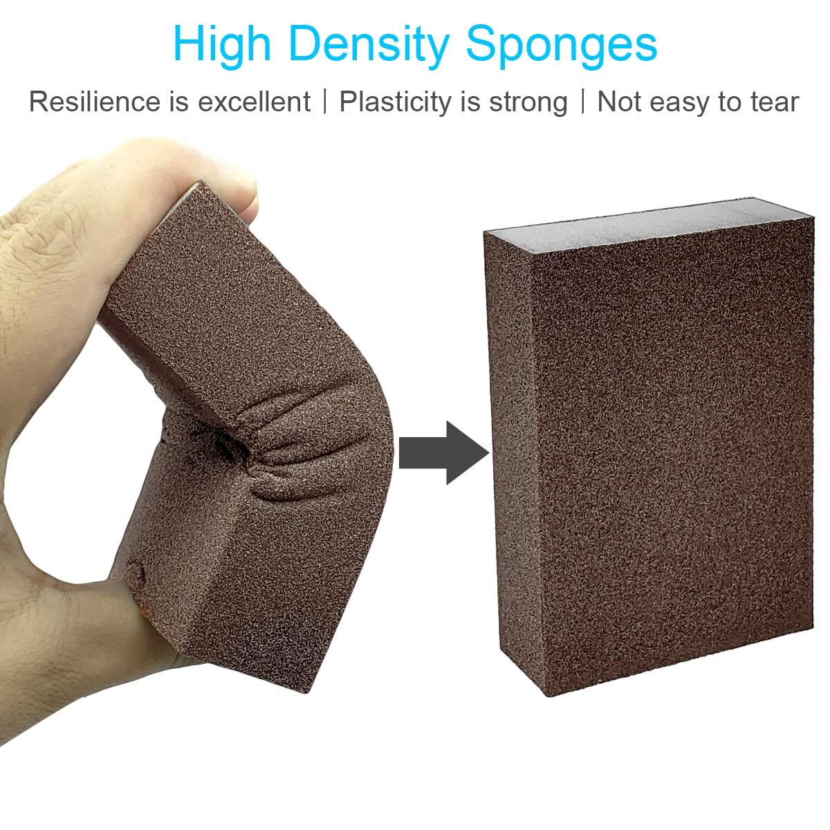 8 PCS Sanding Sponge,120 220 320 400 Coarse Medium Fine Grit Sanding Block, Sand