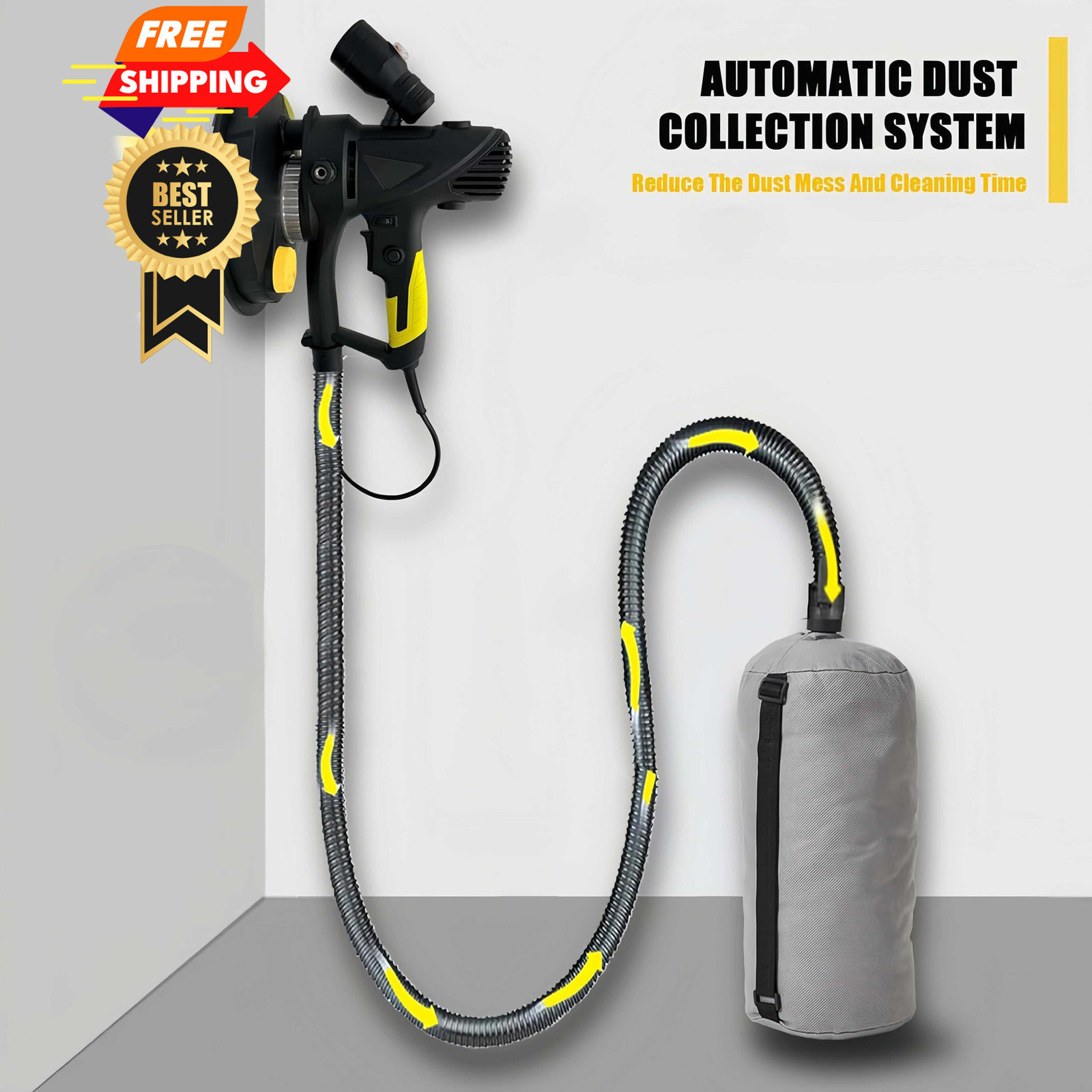 Electric Drywall Sander Dust Collection Bag/Dust-Free 1 Count (Pack of 1)