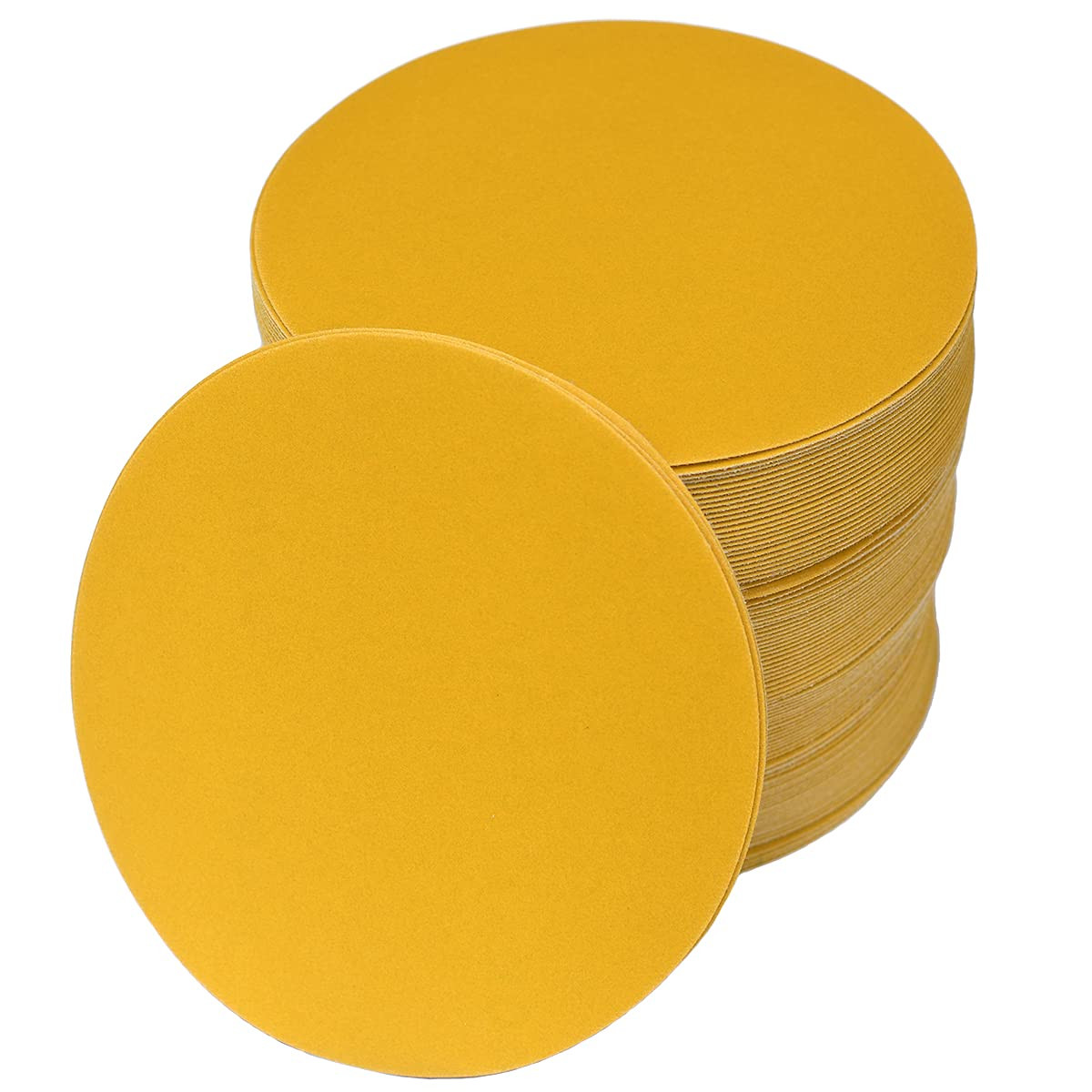 6-Inch No-Hole Hook and Loop Sanding Discs 400-Grit, Random Orbital Sandpaper