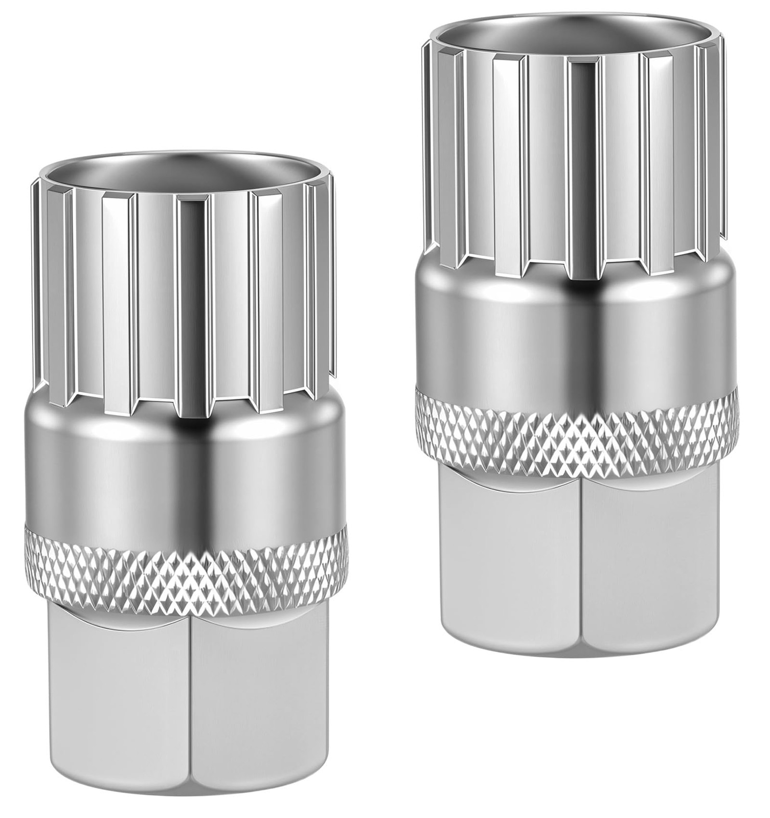 FRCTLNKG 2 Pcs Bicycle Freewheel Removal Tool, 5.91 x 4.17 x 0.96″, Silver