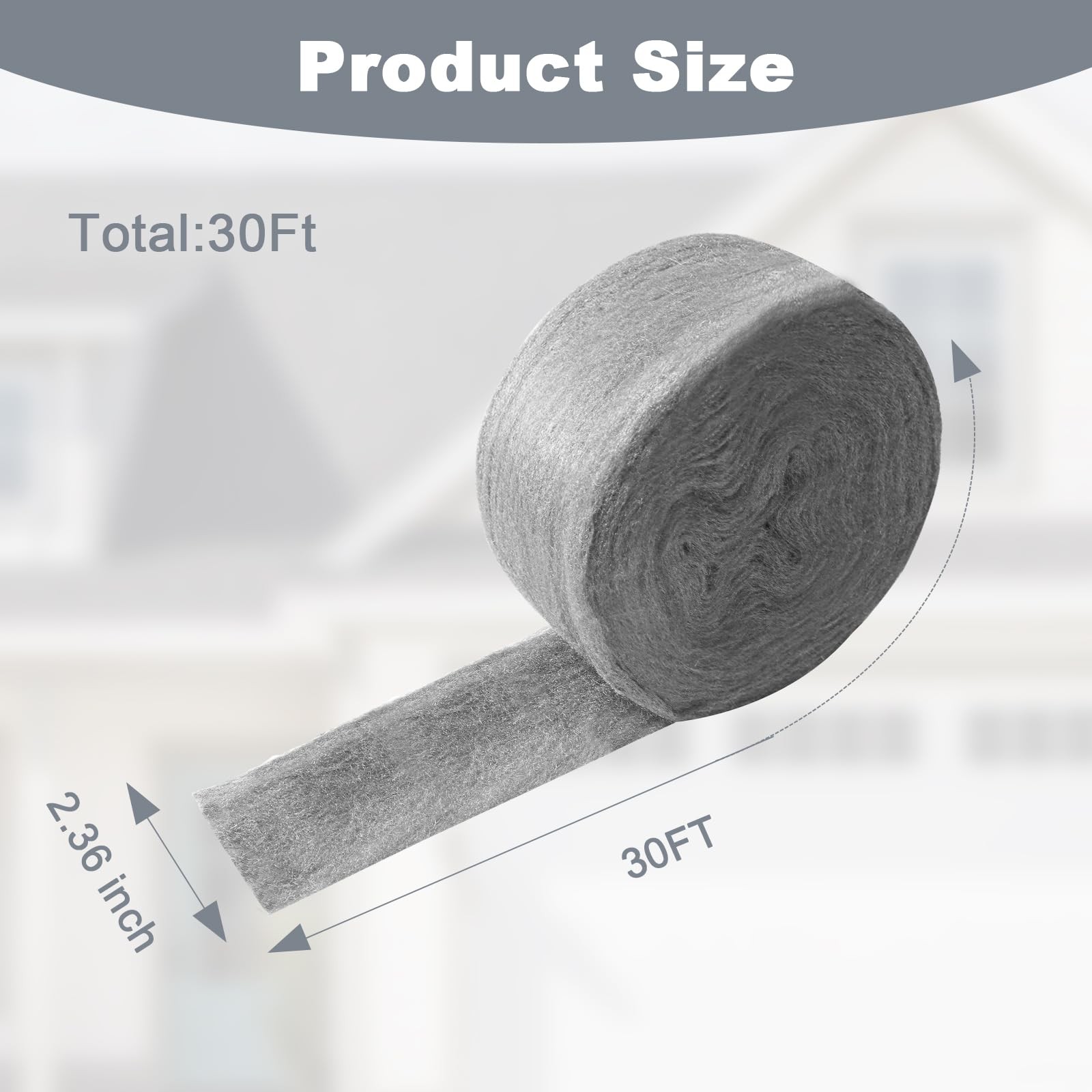 Storystore Steel Wool Mice Control, 30 FT Stainless Fill 30