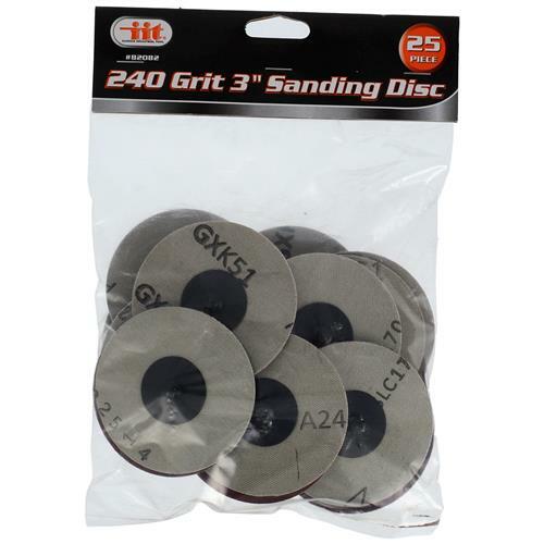 25pc 3″ 240 Grit Sanding Discs Surface Prep Finishing Work Abrasive Pads 82082
