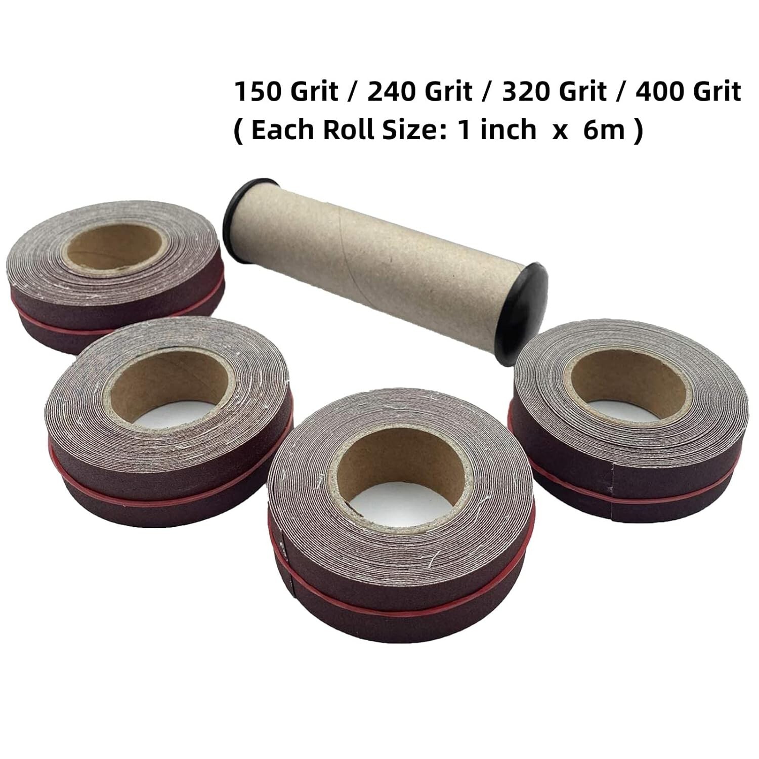Emery Cloth Sandpaper Roll Aluminum Oxide Coarse To Fine Grit Grinding Polishing