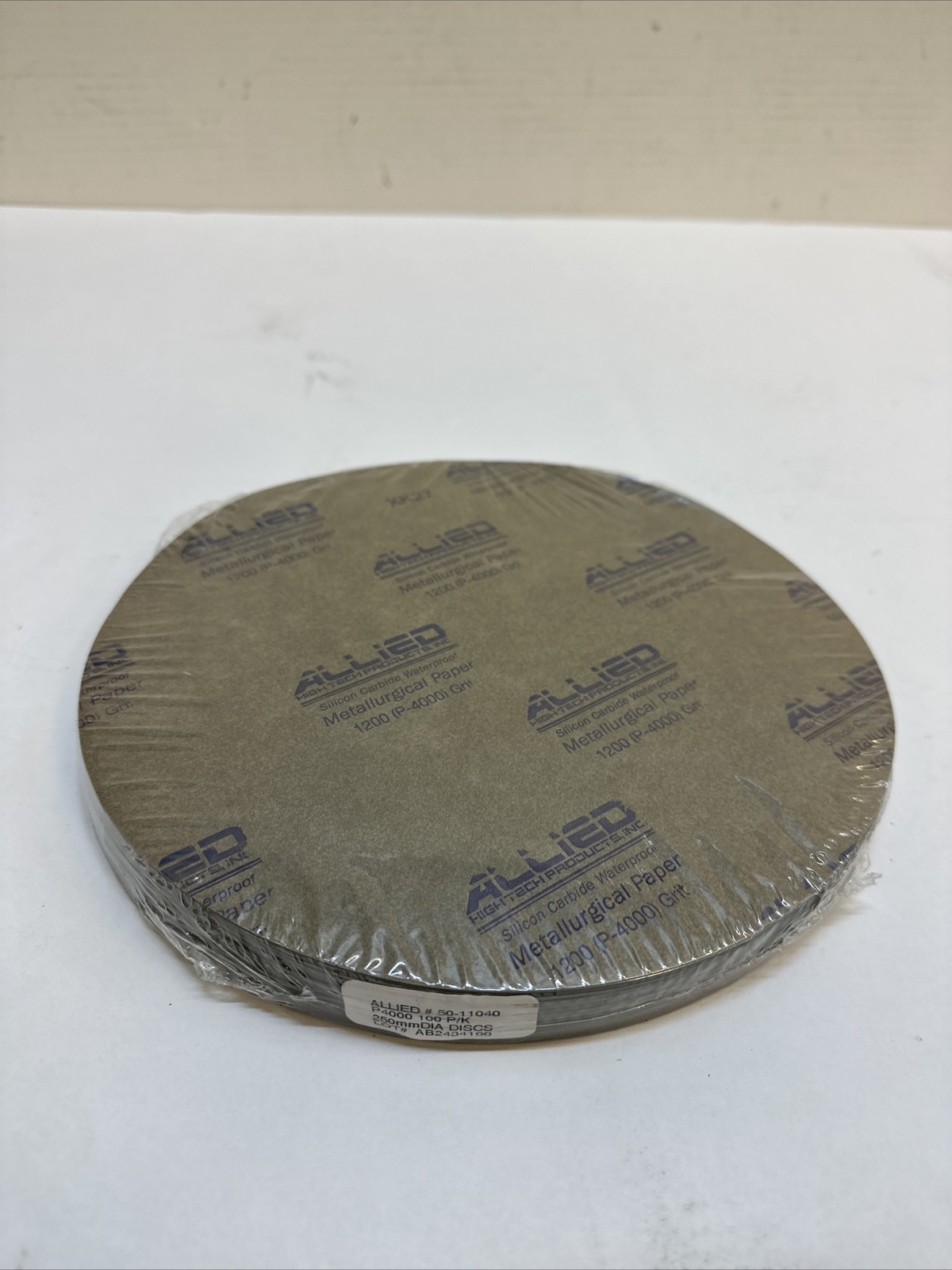 Allied SILICON CARBIDE PLAIN BACK DISCS – 10″ P4000 100pk