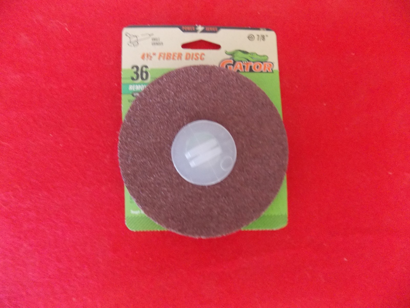 Gator 7″ Fiber Discs , 36 Grit #3083 “LOT OF 4-3 packs