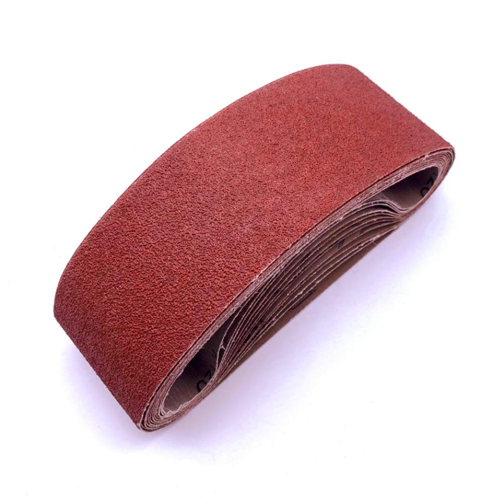 4 x 21 Sanding Belts 40 Grit Aluminum Oxide 12 Pack for Belt Sander