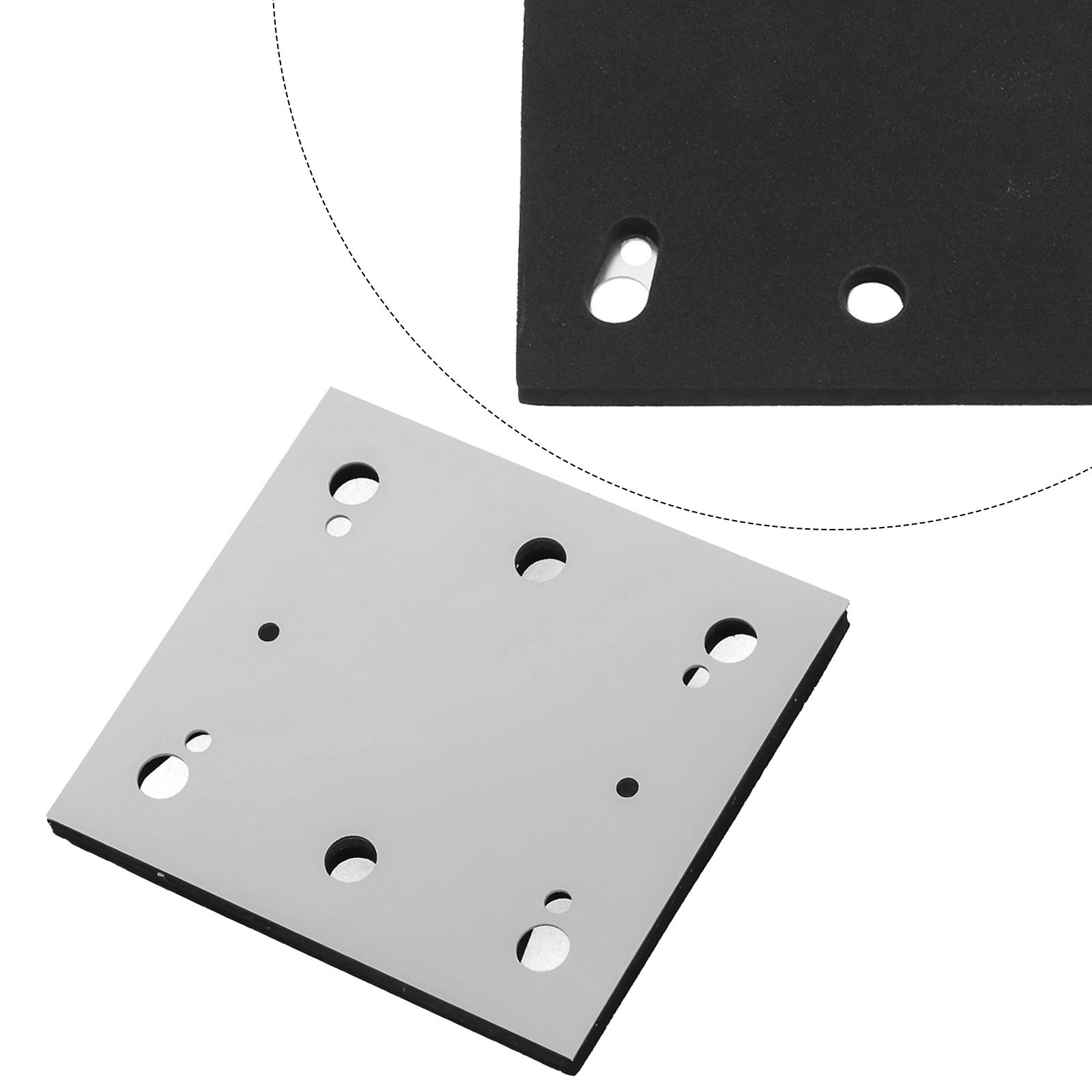 Practical Sander Pad Backing Pad Sander Backing Pad Sponge Black Sliver