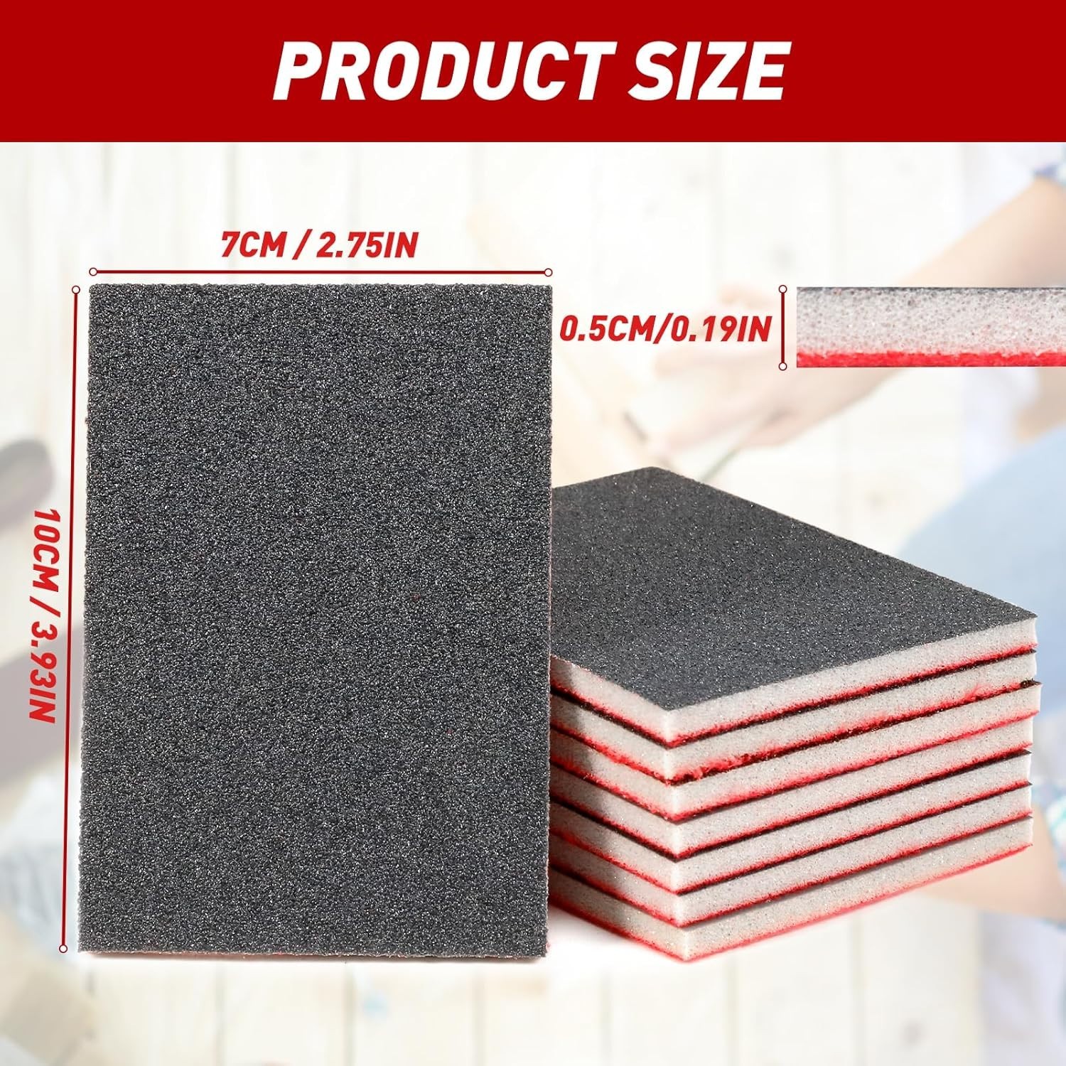 Ergonomic Sanding Blocks Set – 80-3000 Grit for Smooth Finishing on Any Surface