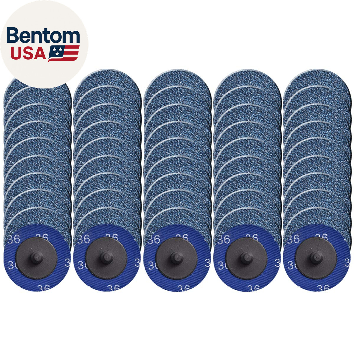 Quick Change Grinding Disc, 50 Pcs 2 Inch Sanding Discs, Zirconia Coated Roll Lo