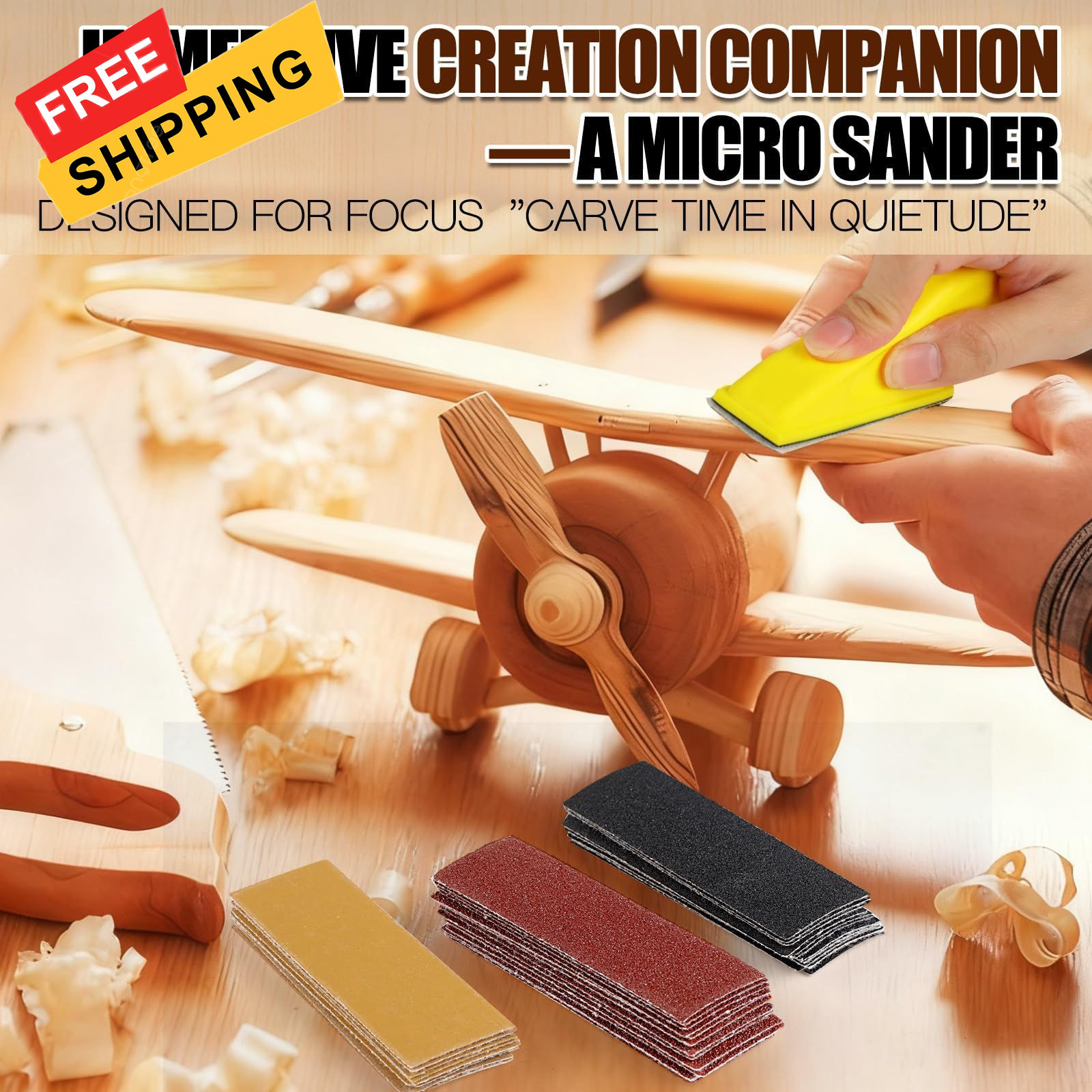 Giwiemi 100PCS Professional Micro Detail Sander Kit, 1.18 x 3.54 inches, gray