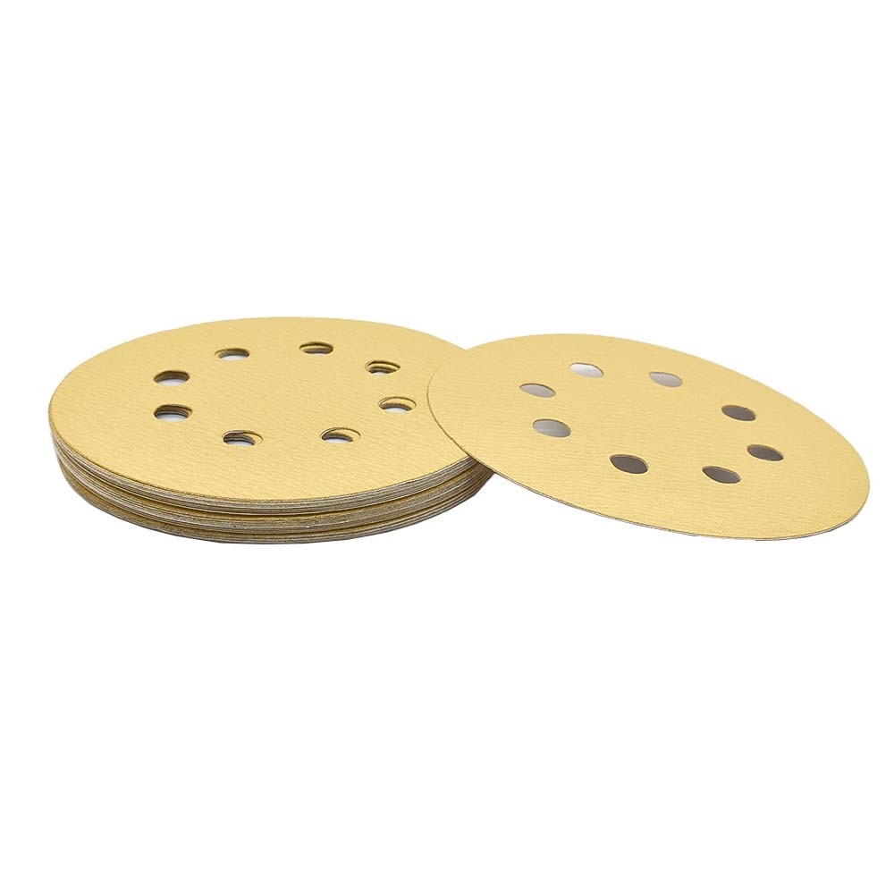240 Grit 5″ Dia 8-Holes PSA Sanding Paper 25PK (Ceramic Aluminum Oxide) SD589P