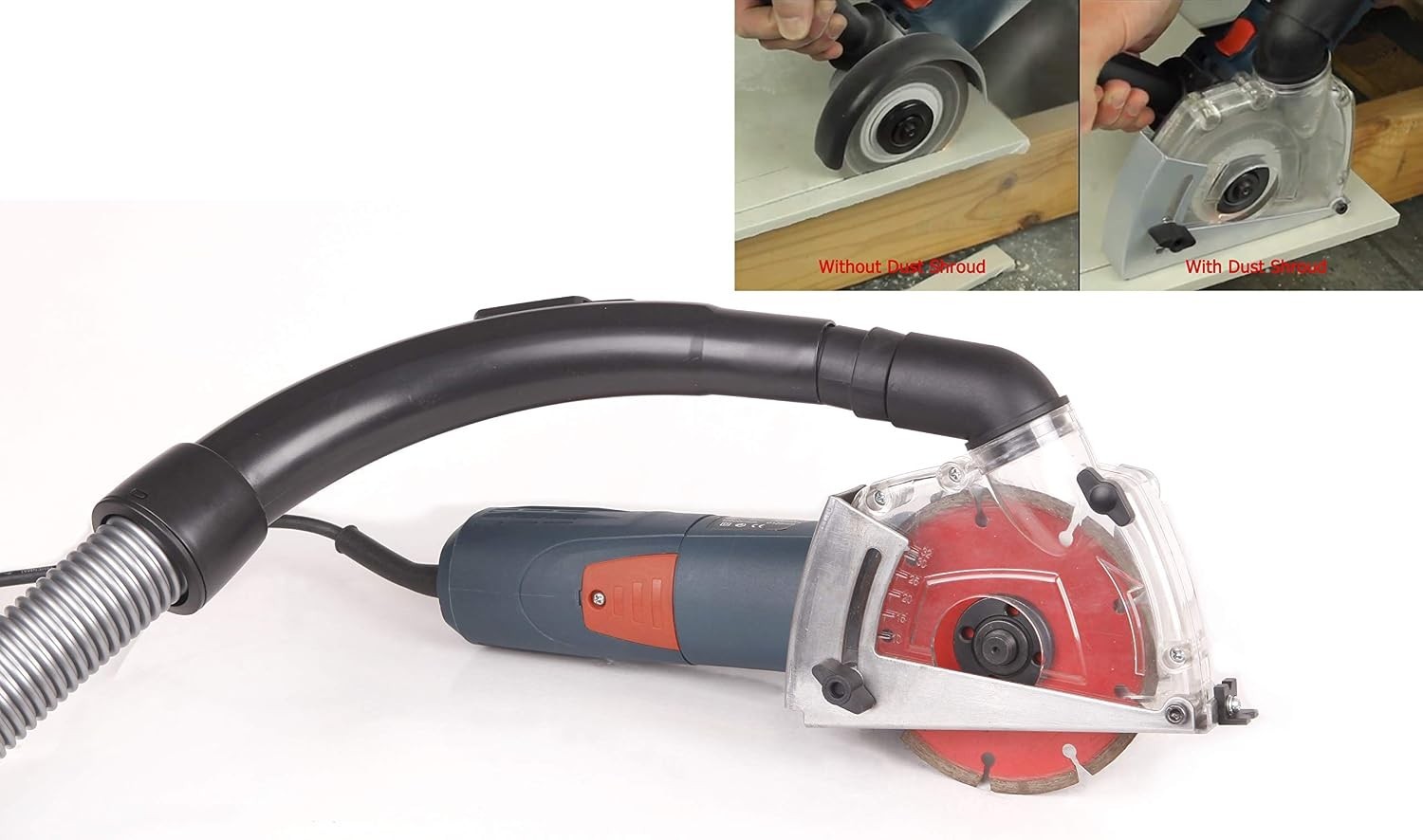 Dust Collection Guard for Angle Grinders 4.5-5 Inch – Toolless Design