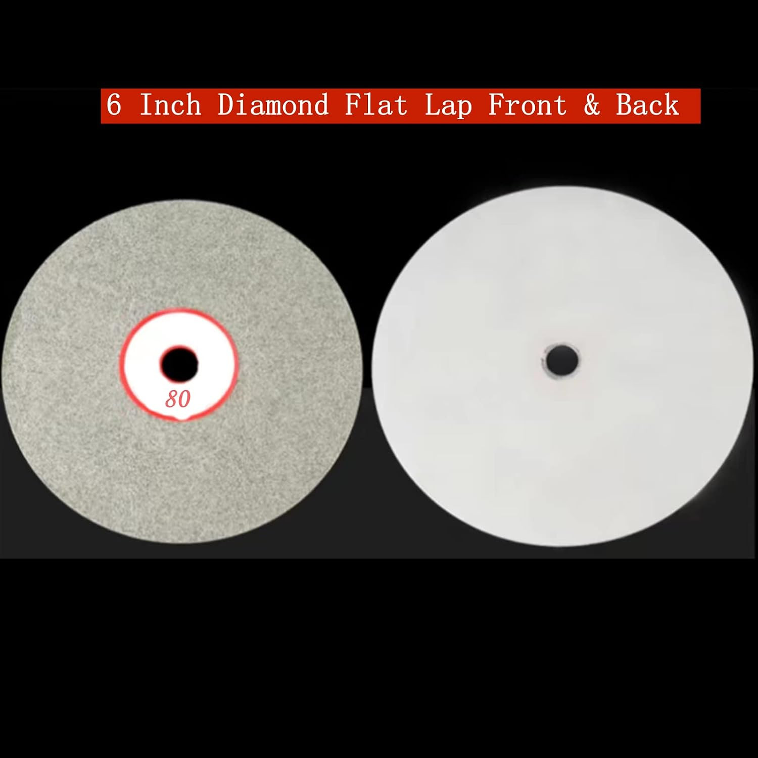 Diamond Polishing Disc Set 6 PCS, 6Inch Diamond Flat Lap 80/400/600/800/1500/30