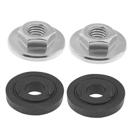 2 Sets Flange Nuts M10 Thread Hex Flanged Locknut Locking Stop Fastener Nut