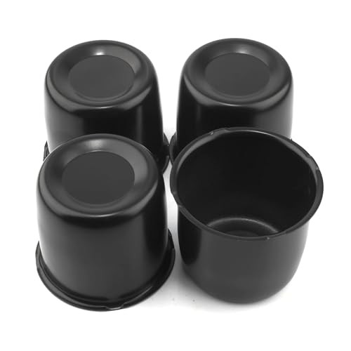 4Pcs 3.31 inch Wheel Center Caps Fit 3.31in Hub Hole, 2.99in Tall Matt Black