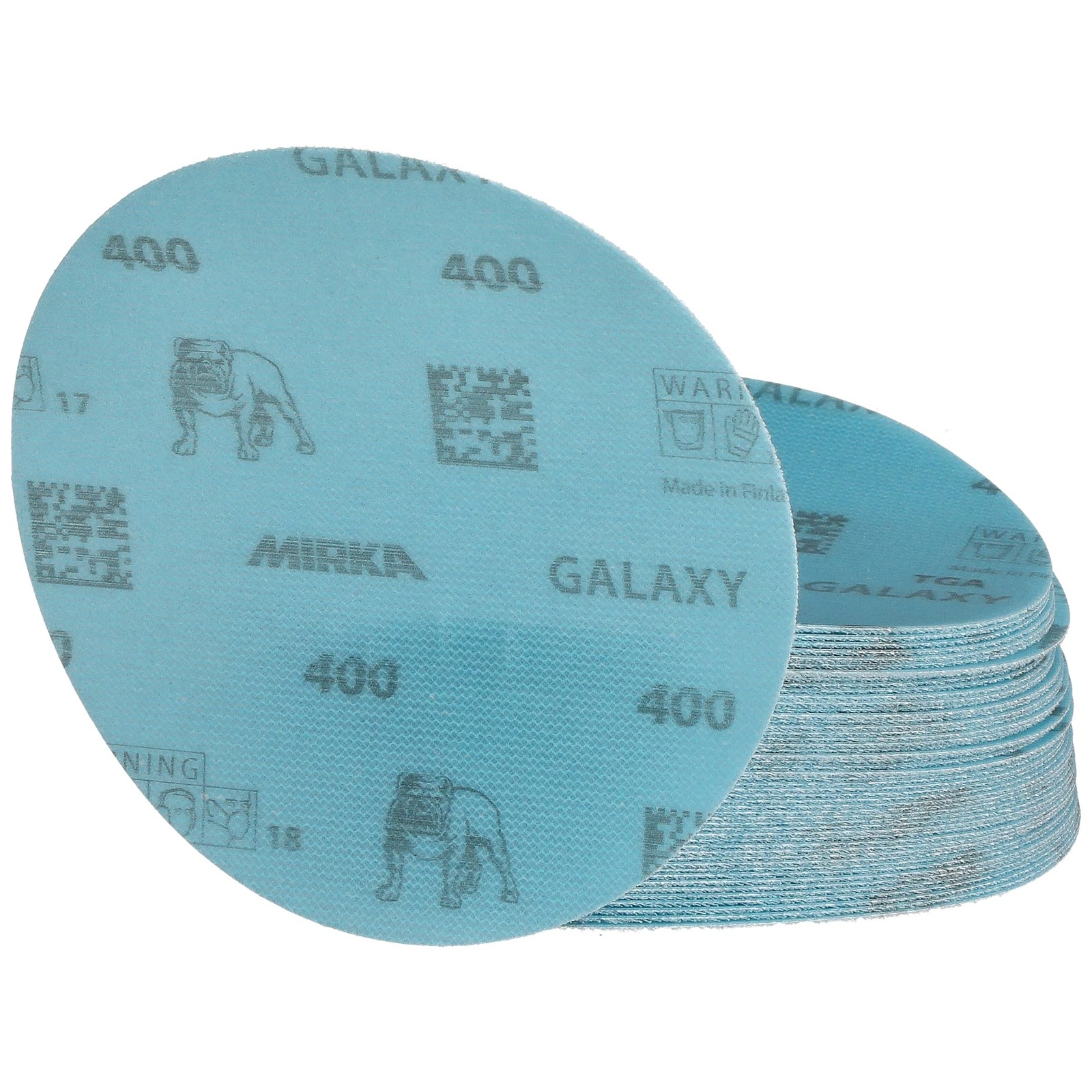 Mirka Galaxy 5 Inch Sanding Discs Grit 400 Hook And Loop 50 Pack FY-612-400