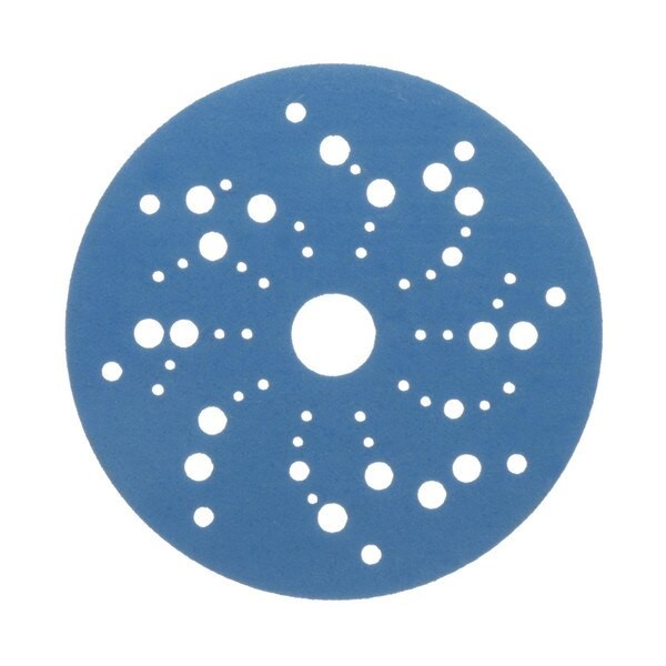 3M Hookit Blue Abrasive Disc Multi-hole, 36167, 5 in, 500 grade