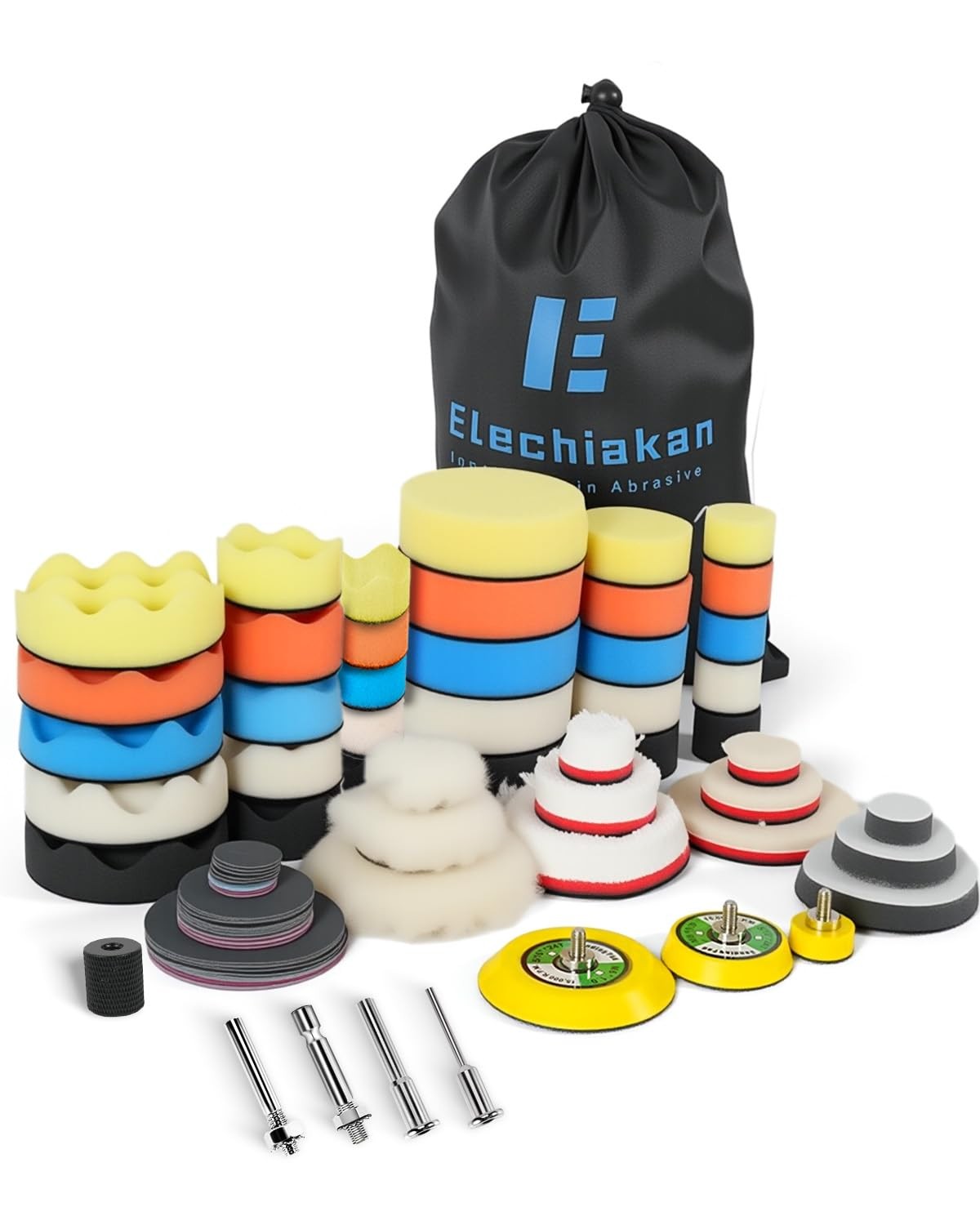 78PCS Drill Polishing Buffing Pads Kit with Buffer Polisher Attachment,…