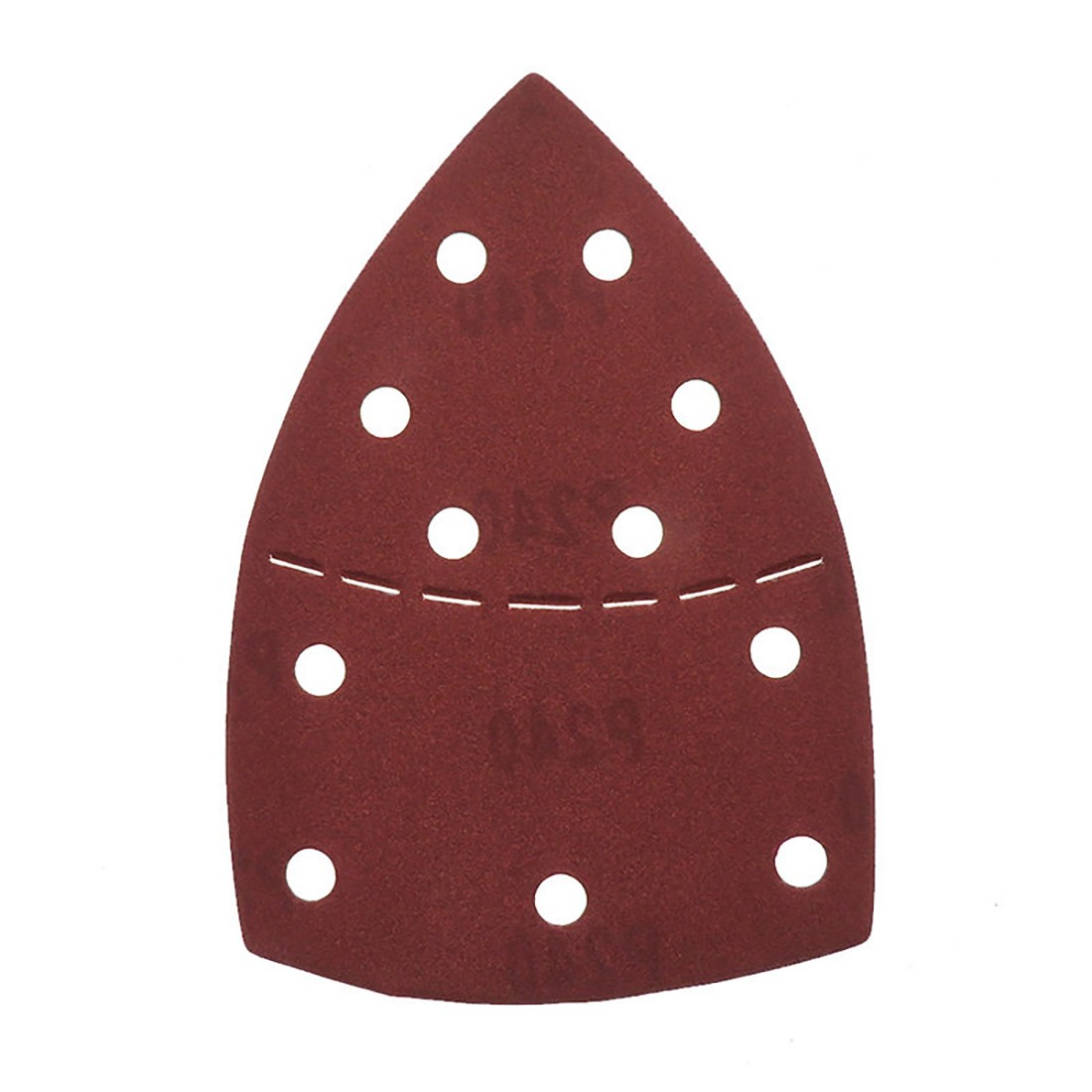 P40-P320 Sanding Sheets Hook&Loop Triangle Palm Sander Pads Sandpaper 11 Hole