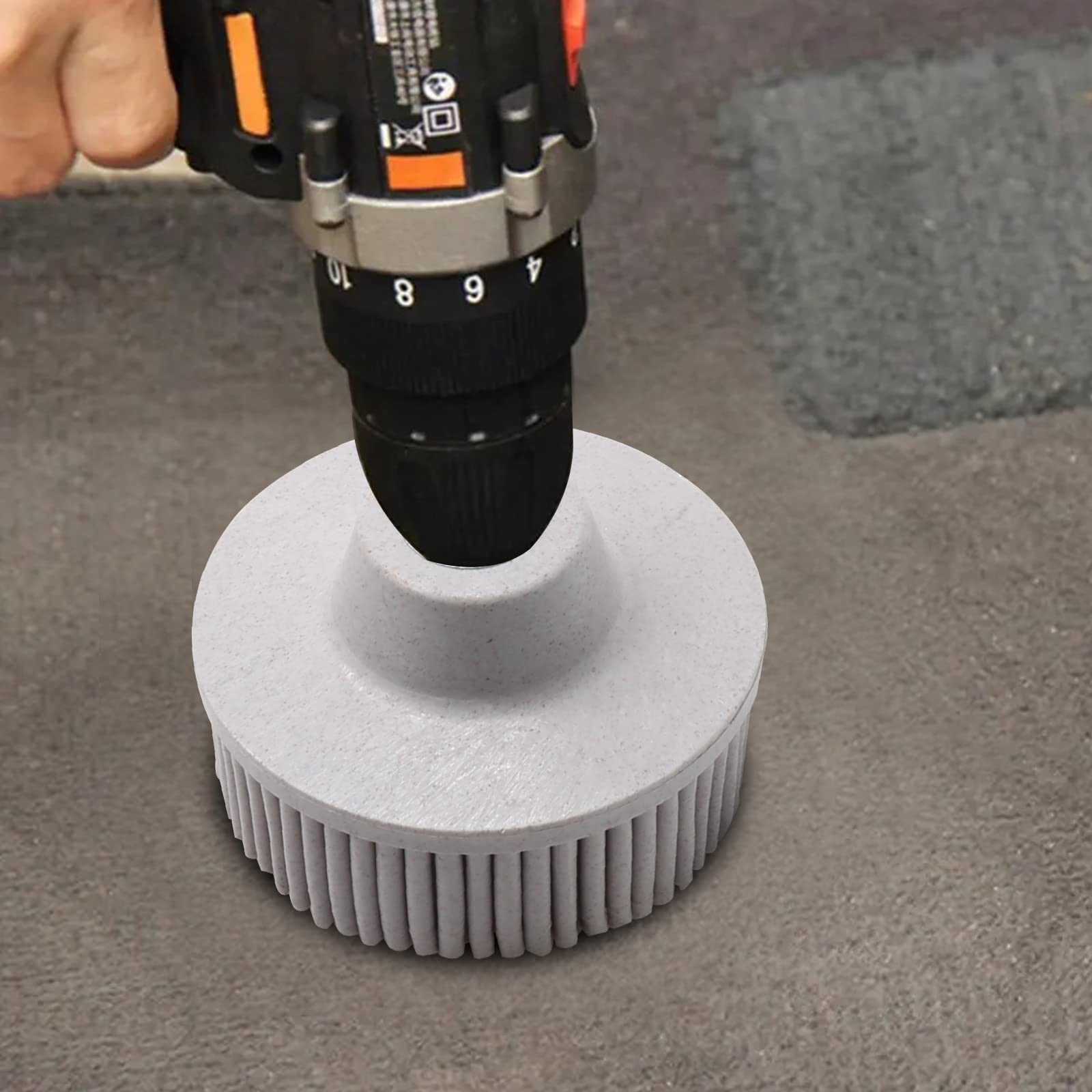 2Pcs 120 Grit White Bristle Disc Attachment, 2 Inch