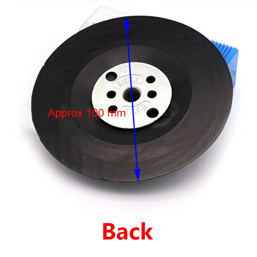 4″ Rubber Sanding Backing Pad M10 100mm for Angle Grinder Polisher Black White